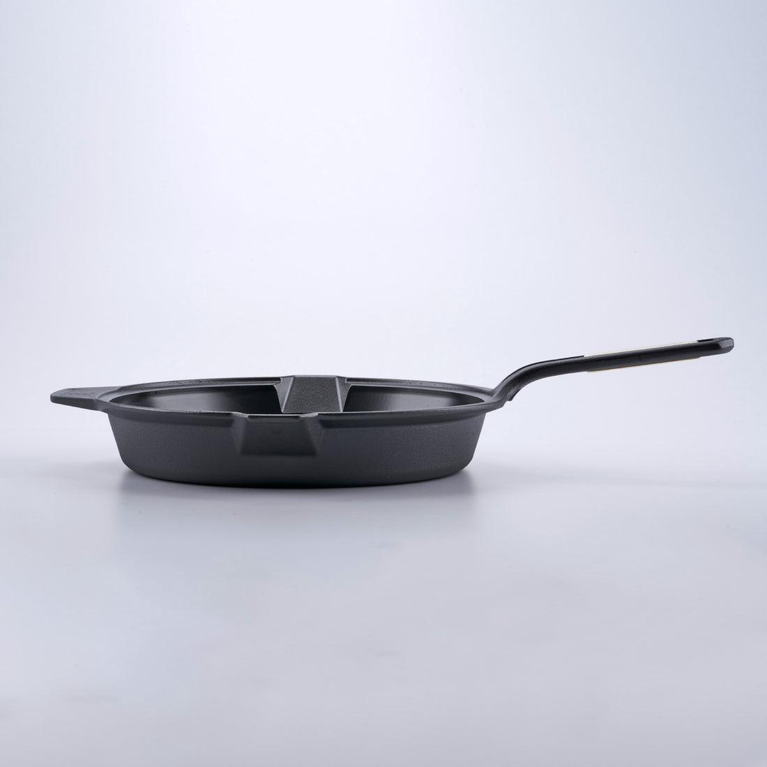 12-Inch Cast Iron Skillet with Helper Handle, SIGNATURESoft Technology - Meat N' Bone